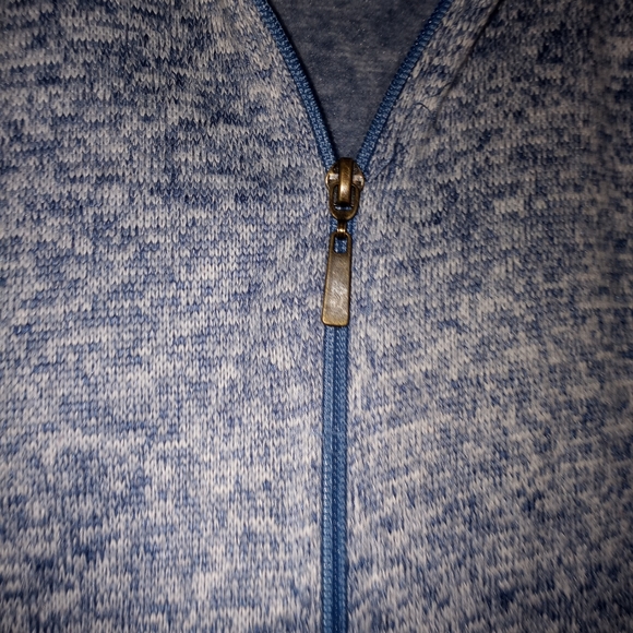 Stan Herman Static Blue Zip Up Jacket Light Coat Petite Small - Picture 2 of 4